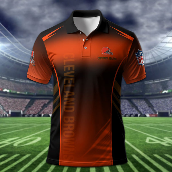 Cleveland Browns Personalized Adult Polo Shirt 010