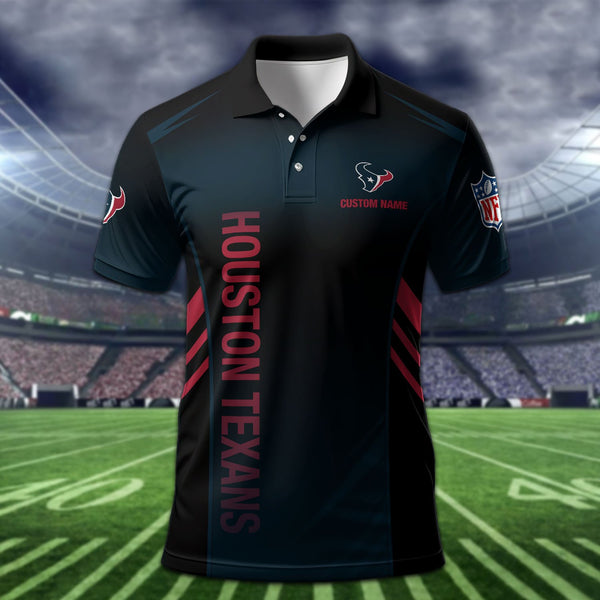 Houston Texans Personalized Adult Polo Shirt 010