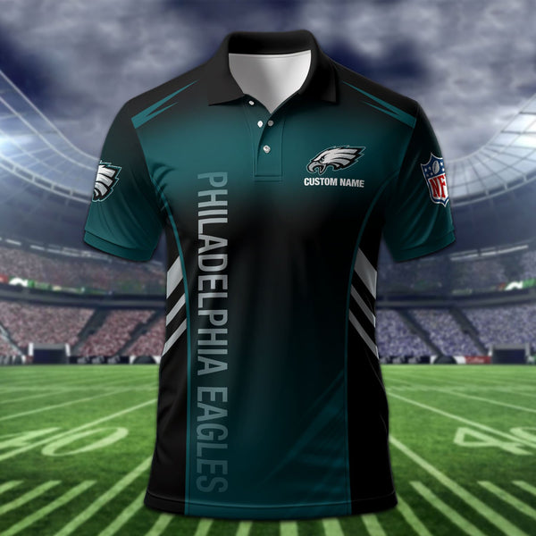 Philadelphia Eagles Personalized Adult Polo Shirt 010