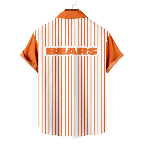 Chicago Bears 2 (6) Personalized Hawaiian Button down shirt