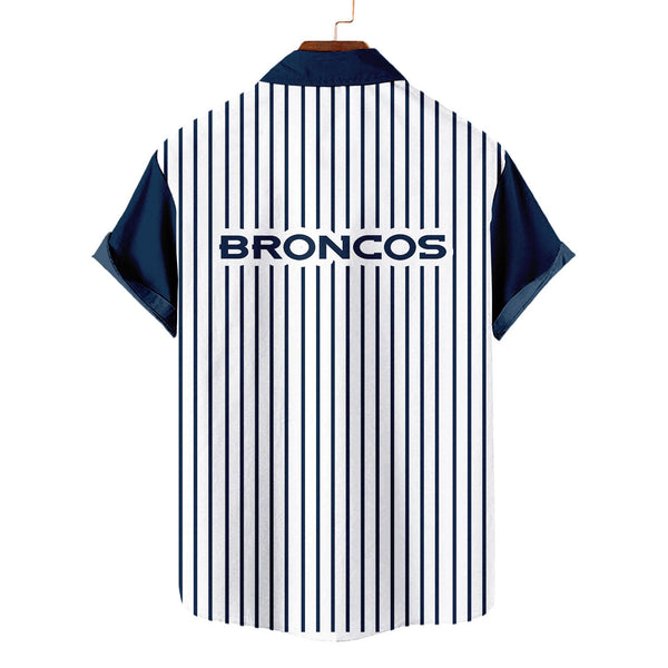 Denver Broncos 2 (11) Personalized Hawaiian Button down shirt