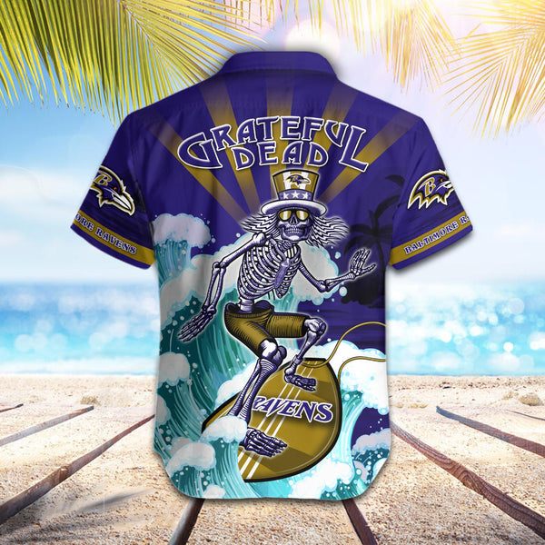 Baltimore Ravens 2 (21) Personalized Hawaiian Button down shirt