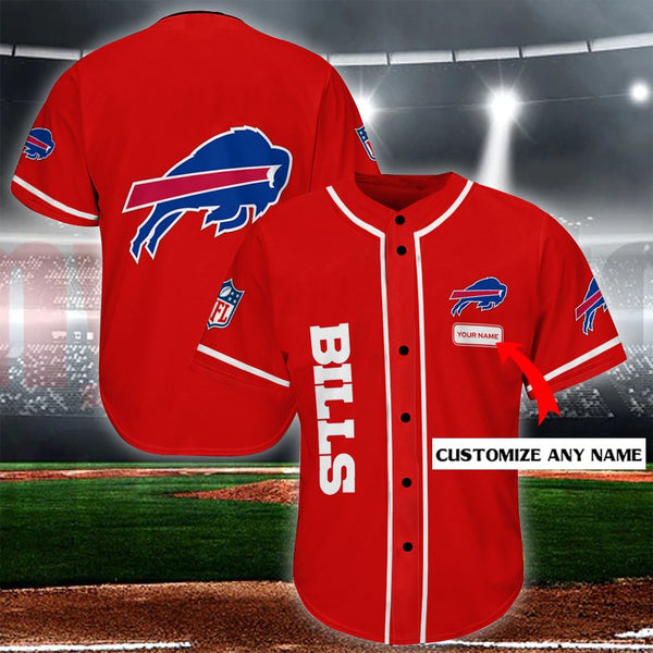Buffalo Bills Personalized Baseball Jersey 005