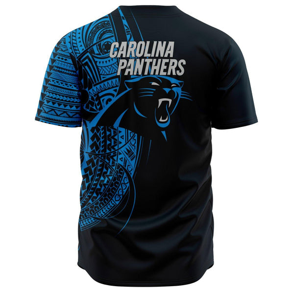 Carolina Panthers Personalized Baseball Jersey 011