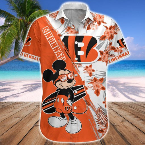 Cincinnati Bengals 2 (25) Personalized Hawaiian Button down shirt