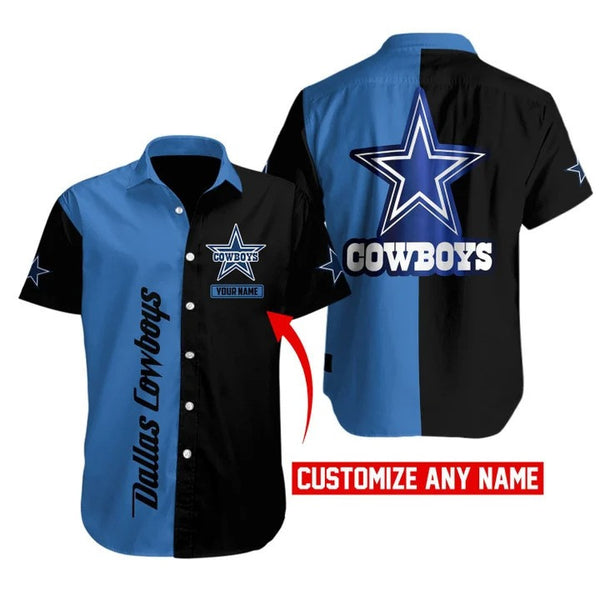 Dallas Cowboys 2 (76) Personalized Hawaiian Button down shirt