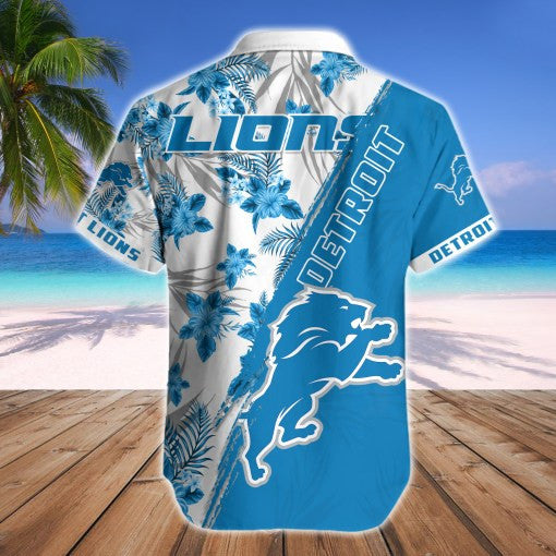 Detroit Lions 2 (32) Personalized Hawaiian Button down shirt