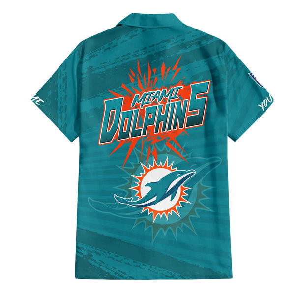 Miami Dolphins 2 (15) Personalized Hawaiian Button down shirt