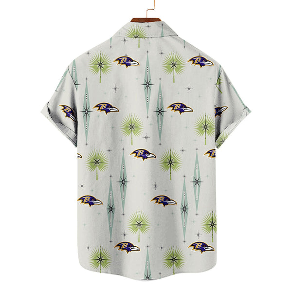 Baltimore Ravens 2 (42) Personalized Hawaiian Button down shirt
