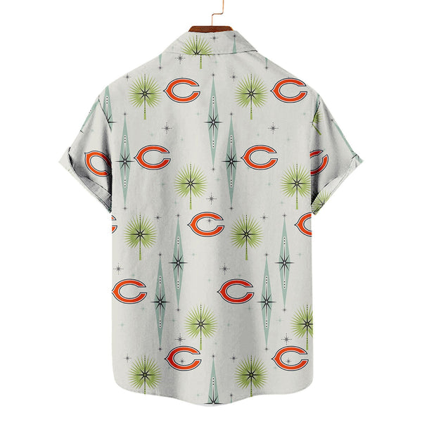 Chicago Bears 2(53) Personalized Hawaiian Button down shirt
