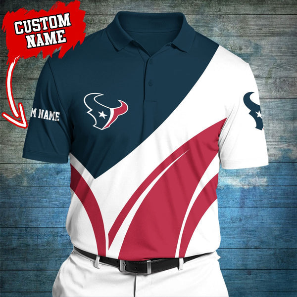 Houston Texans Personalized Adult Polo Shirt 012