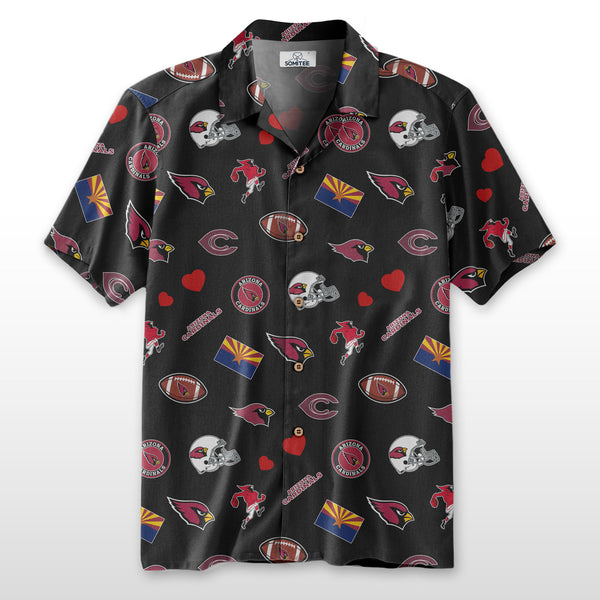 Arizona Cardinals 2 (24) Personalized Hawaiian Button down shirt