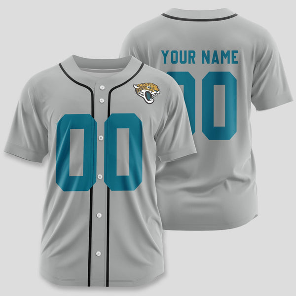 Jacksonville Jaguars Personalized Baseball Jersey 013