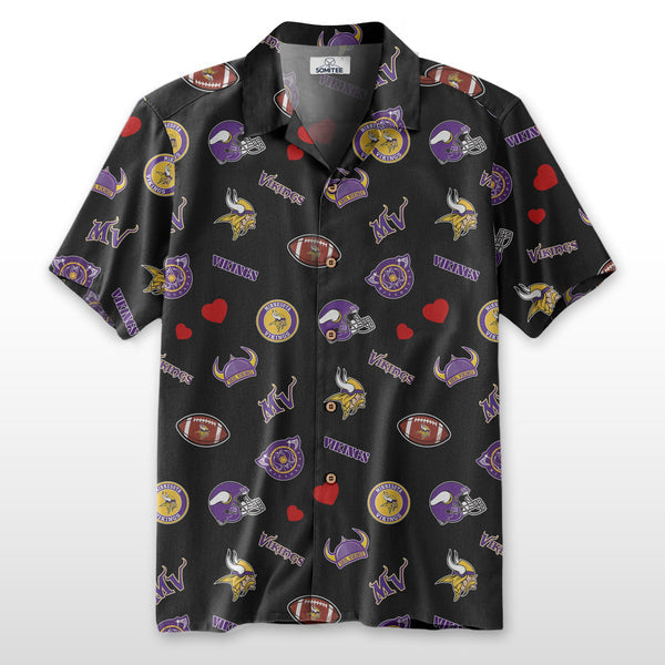 Minnesota Vikings 2 (7) Personalized Hawaiian Button down shirt