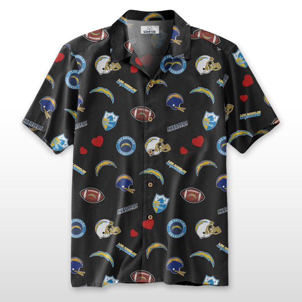 Los Angeles Chargers 2 (7) Personalized Hawaiian Button down shirt