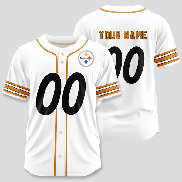 Pittsburgh Steelers Personalized Baseball Jersey 049