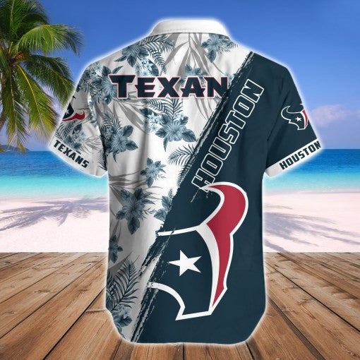 Houston Texans 2 (20) Personalized Hawaiian Button down shirt