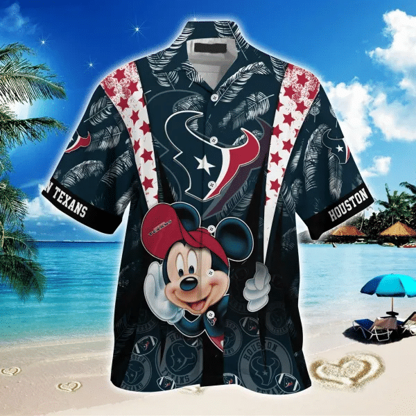 Houston Texans 2 (25) Personalized Hawaiian Button down shirt