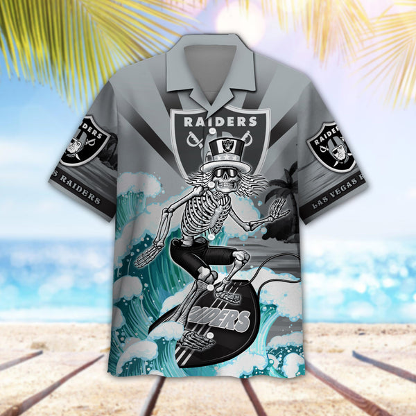 Las Vegas Raiders 2 (77) Personalized Hawaiian Button down shirt