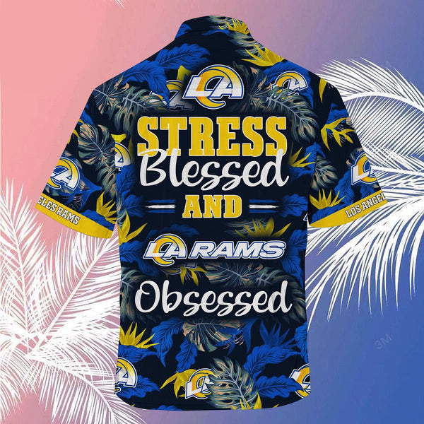Los Angeles Rams 2 (39) Personalized Hawaiian Button down shirt