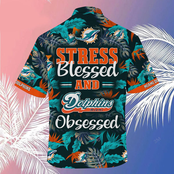 Miami Dolphins 2 (45) Personalized Hawaiian Button down shirt