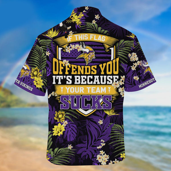 Minnesota Vikings 2 (39) Personalized Hawaiian Button down shirt