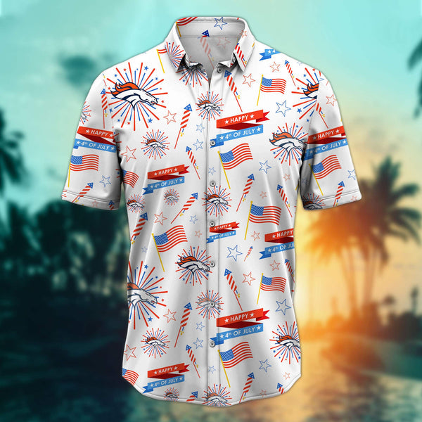 Denver Broncos 2 (37) Personalized Hawaiian Button down shirt