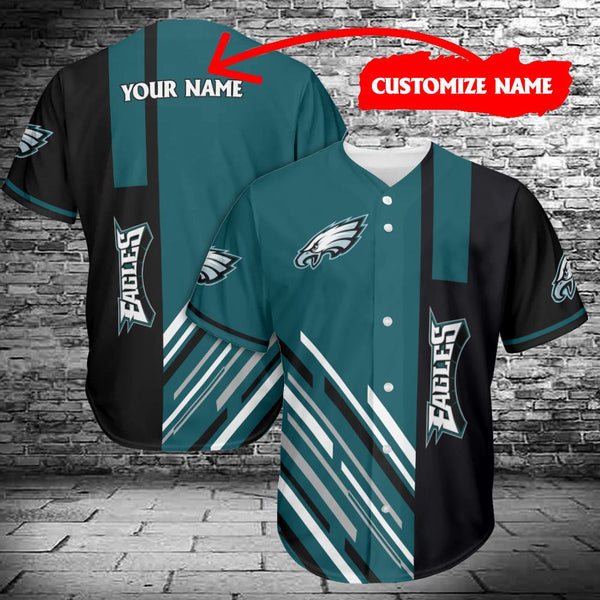 Philadelphia Eagles Personalized Baseball Jersey 028