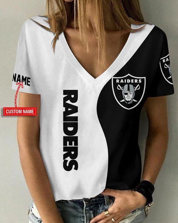 Las Vegas Raiders 1 (103) Personalized V-neck Women T-shirt
