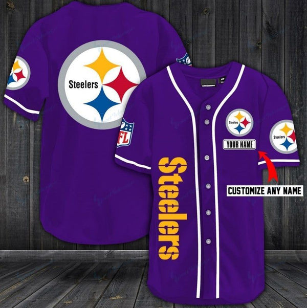 Pittsburgh Steelers Personalized Baseball Jersey 122