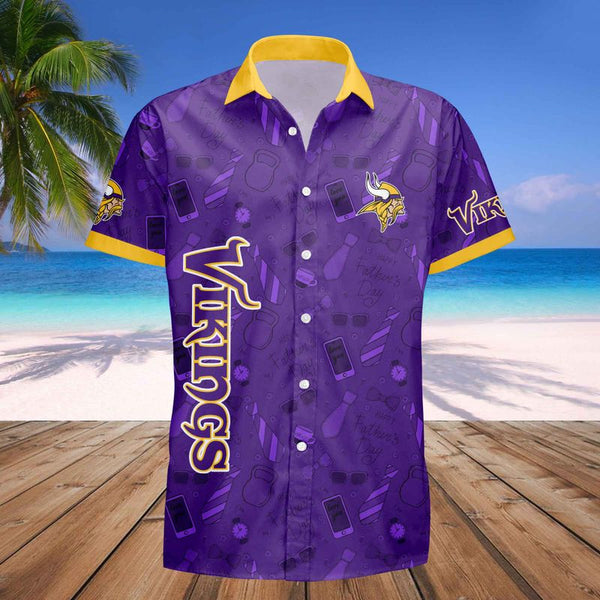 Minnesota Vikings 2 (38) Personalized Hawaiian Button down shirt