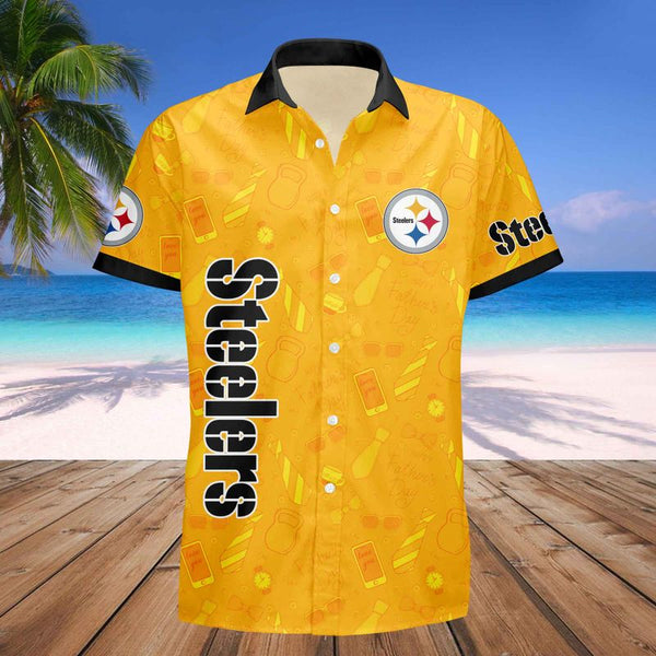 Pittsburgh Steelers 2 (113) Personalized Hawaiian Button down shirt