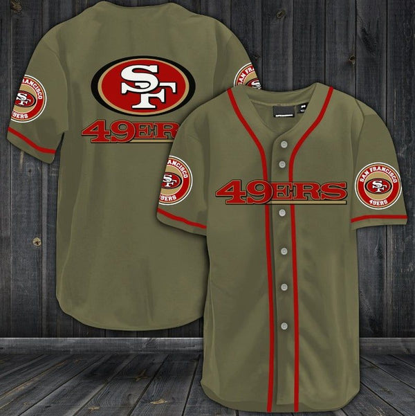 San Francisco 49ers Personalized Baseball Jersey 036