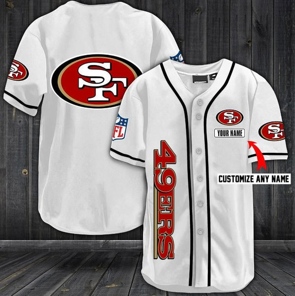 San Francisco 49ers Personalized Baseball Jersey 072