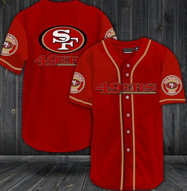 San Francisco 49ers Personalized Baseball Jersey 073