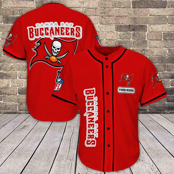 Tampa Bay Buccaneers Personalized Baseball Jersey 019