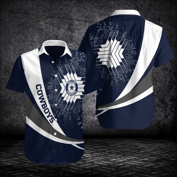 Dallas Cowboys 2 (1) Personalized Hawaiian Button down shirt