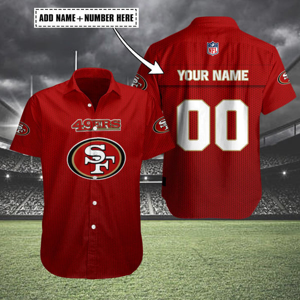 San Francisco 49ers 2 (5) Personalized Hawaiian Button down shirt