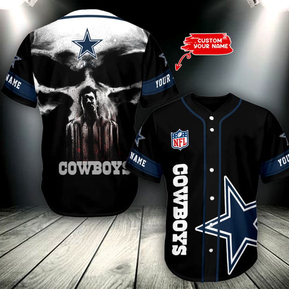 Dallas Cowboys Personalized Baseball Jersey 010