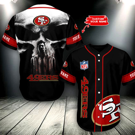 San Francisco 49ers Personalized Baseball Jersey 008