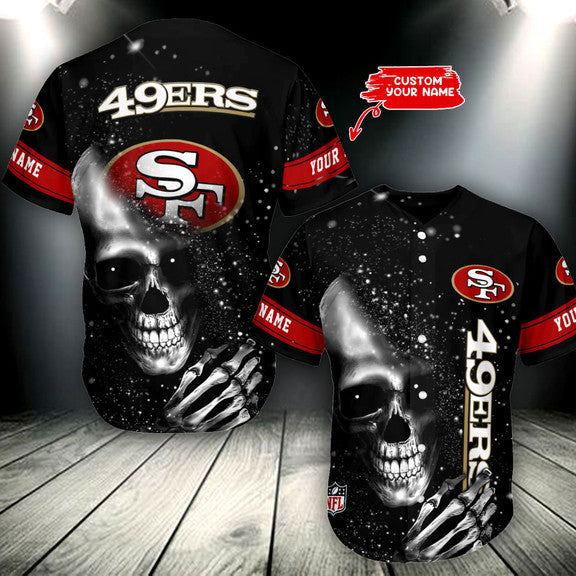 San Francisco 49ers Personalized Baseball Jersey 005