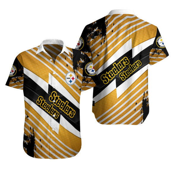 Pittsburgh Steelers 2 (6) Personalized Hawaiian Button down shirt