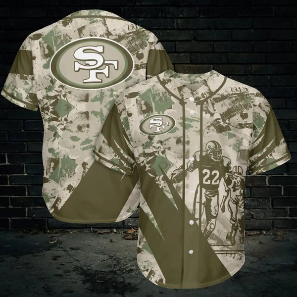 San Francisco 49ers Personalized Baseball Jersey 007