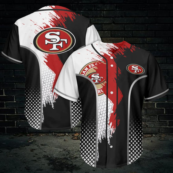 San Francisco 49ers Personalized Baseball Jersey 004