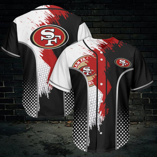 San Francisco 49ers Personalized Baseball Jersey 004