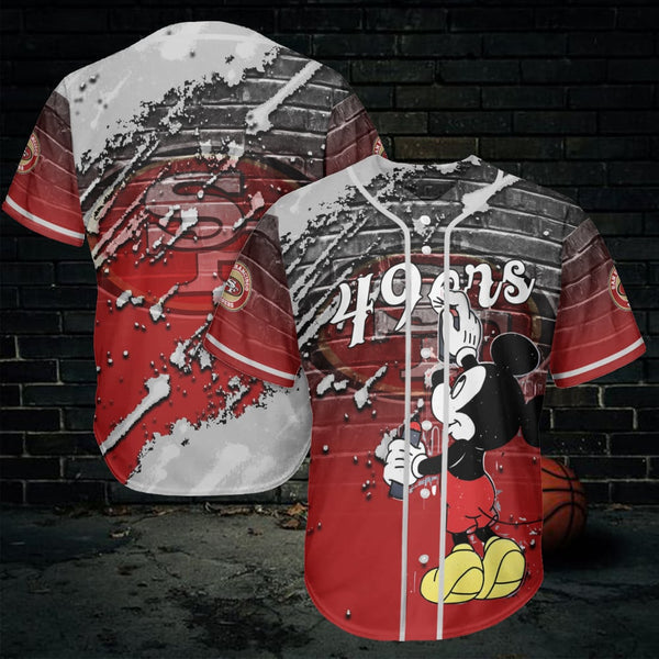 San Francisco 49ers Personalized Baseball Jersey 003