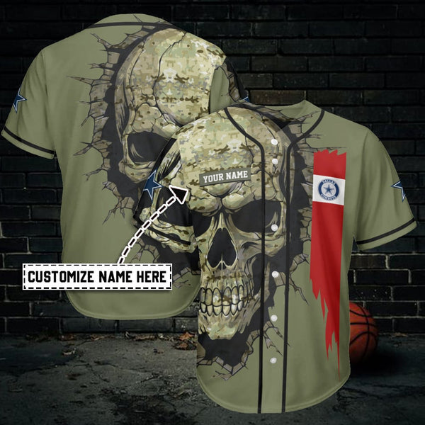 Dallas Cowboys Personalized Baseball Jersey 008