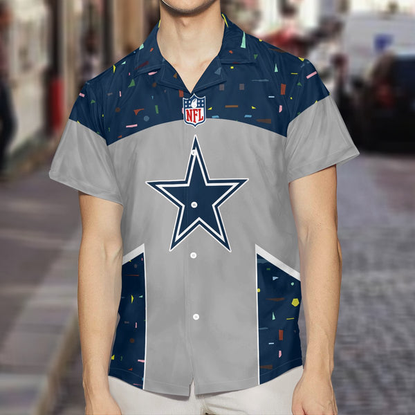 Dallas Cowboys 2 (4) Personalized Hawaiian Button down shirt