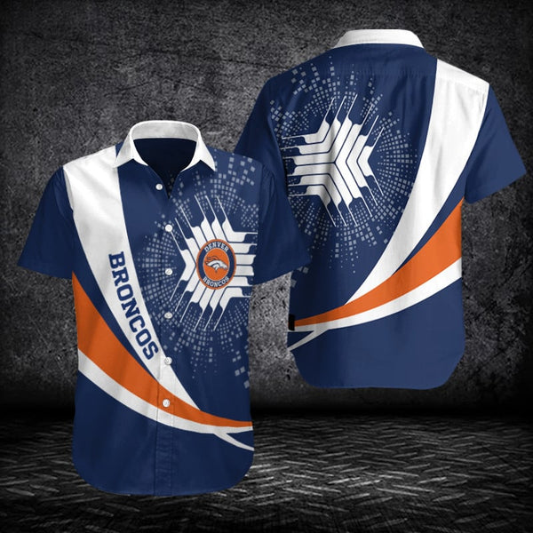 Denver Broncos 2 (10) Personalized Hawaiian Button down shirt
