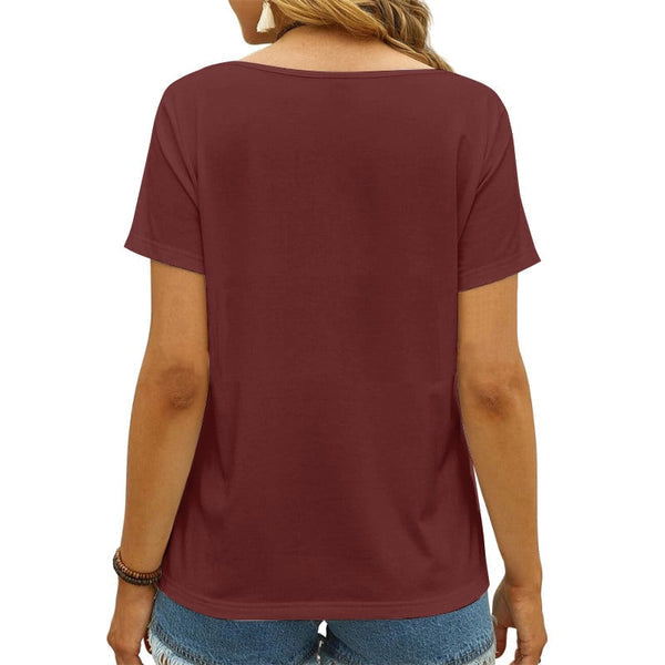 Washington Commanders 1 (2) Personalized V-neck Women T-shirt